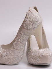 Свадебные туфли цвета айвори от  1