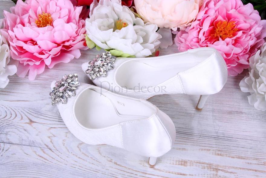 Белые свадебные туфли невесты Dolce от  3