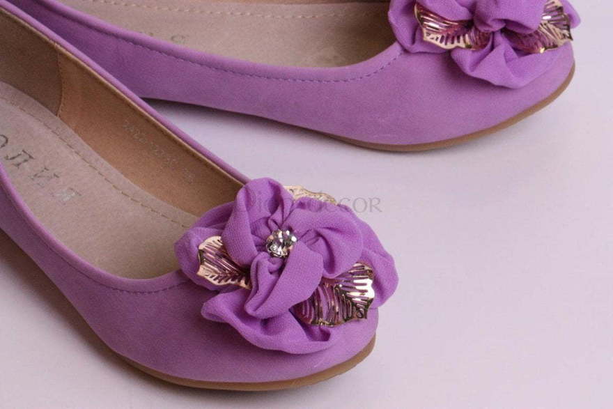 Свадебные балетки лавандовые от  2