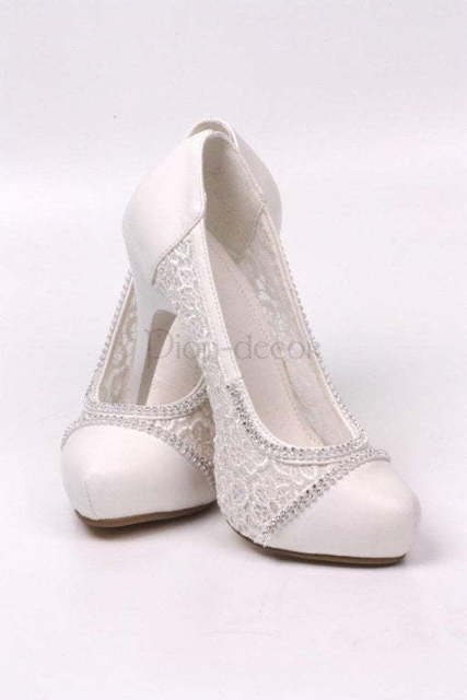 Свадебные кружевные туфельки от  2