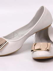 Свадебные балетки с крупной брошью от  1