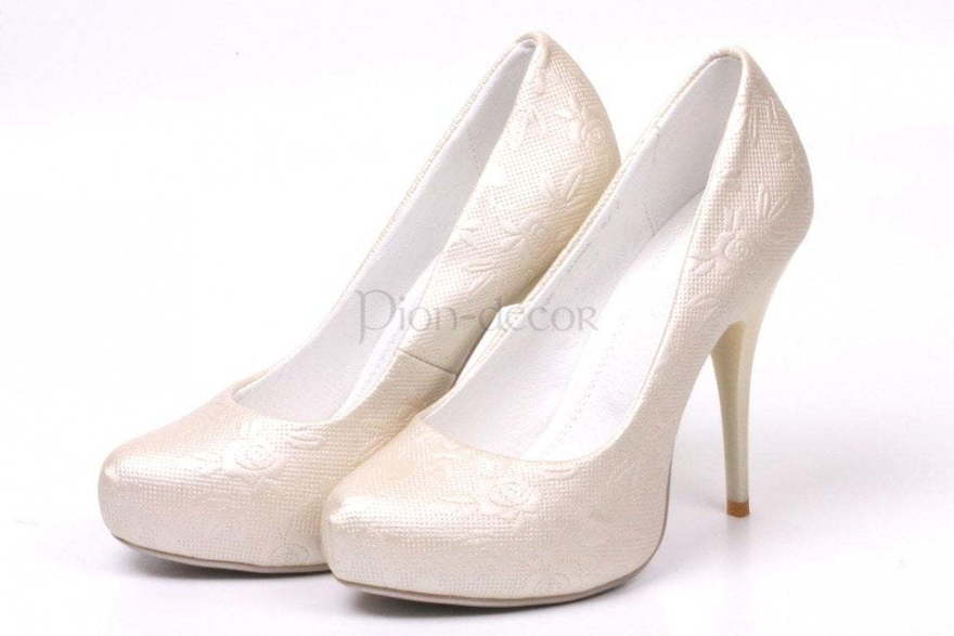 Свадебные туфли Розочки айвори от  2