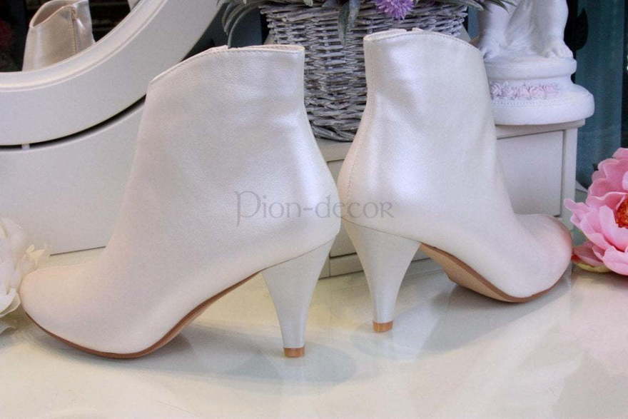 Свадебные ботильоны айвори от  2