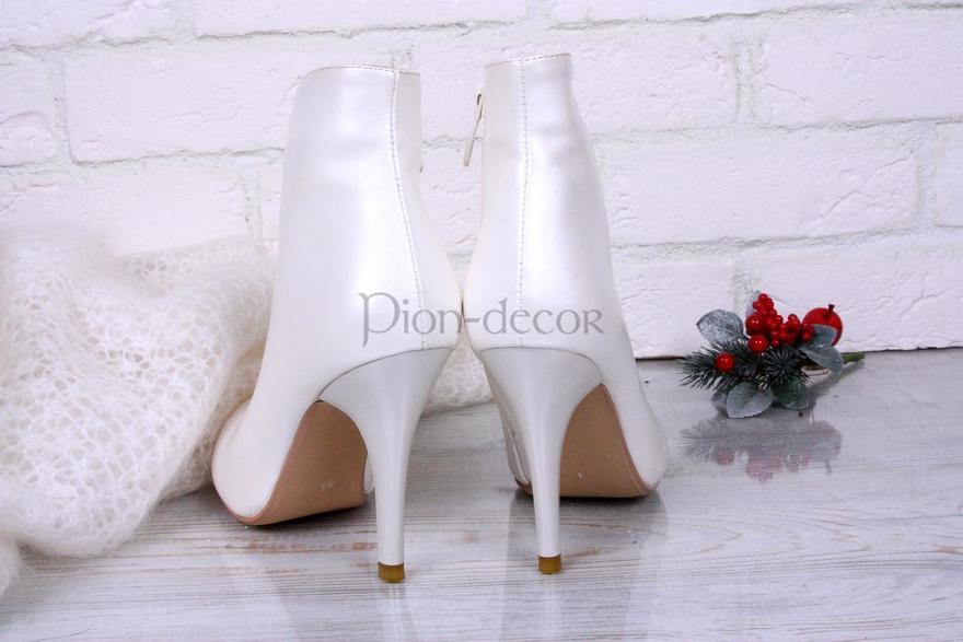 Свадебные ботильоны айвори от  2