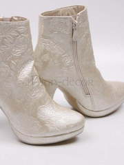 Свадебные ботильны Розы айвори от  1