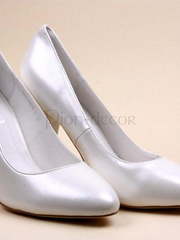 Классические свадебные лодочки цвета айвори от  1