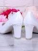Туфли невесты Classic белые на широком каблуке от  2