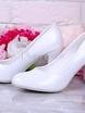 Туфли невесты Classic белые на широком каблуке от  3