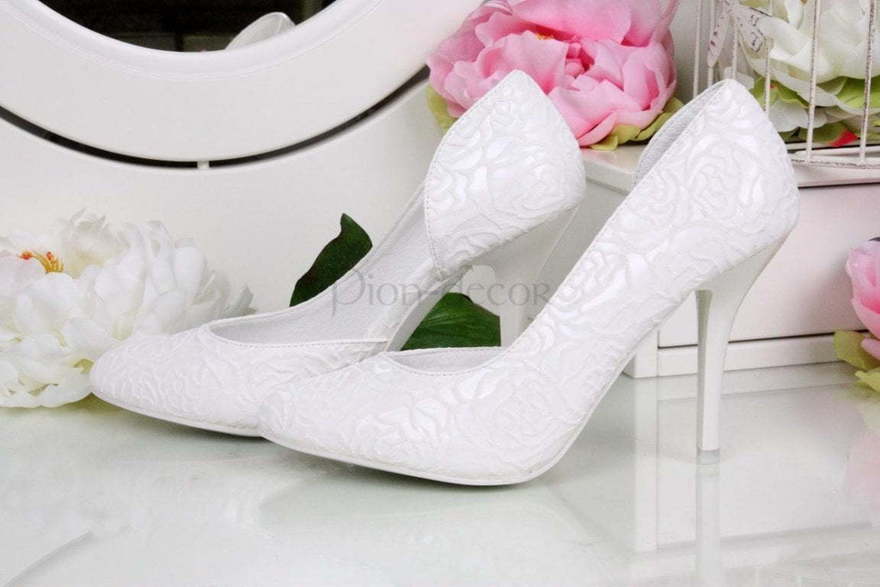 Свадебные туфли Пионовый рисунок от  2