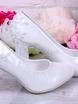 Туфли невесты Classic с жемчугом, айвори на широком каблуке от  1