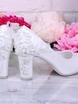 Туфли невесты Classic с жемчугом, айвори на широком каблуке от  2
