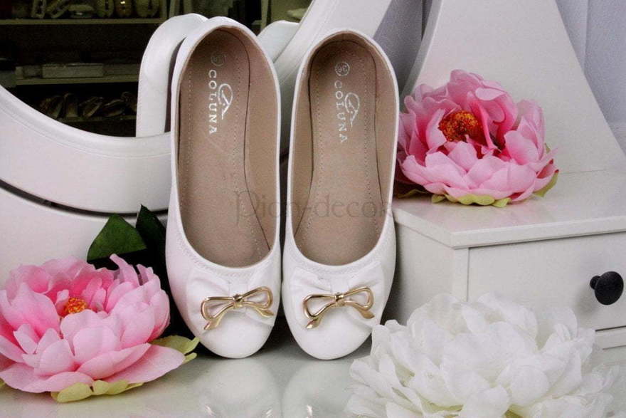 Свадебные балеточки с бантиком от  2