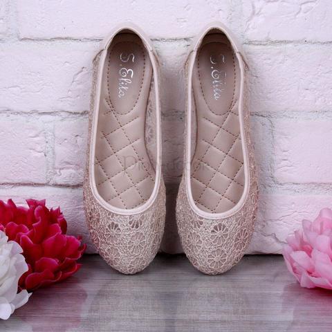 Свадебные балетки Балерина айвори от  2