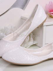 Свадебные балетки с пионовым рисунком от  1