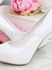 Кожаные свадебные туфли на высоком каблуке от  1