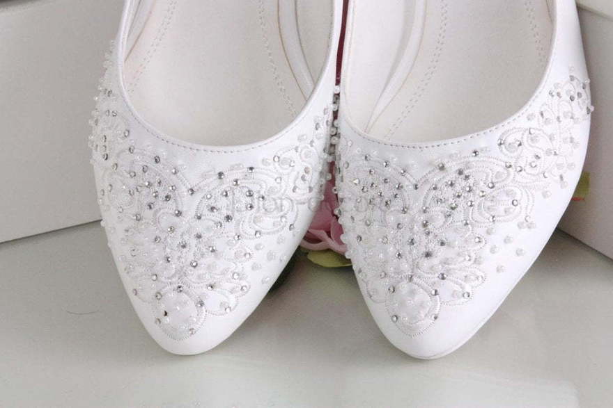 Свадебные туфли Миледи - белые от  2