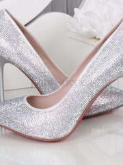 Свадебные туфли-лодочки Роскошные кристаллы от  1