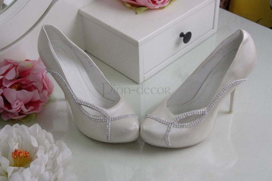 Свадебные туфли невесты цвета айвори Леди от  2