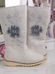 Свадебные валенки Серебристые цветы от  2