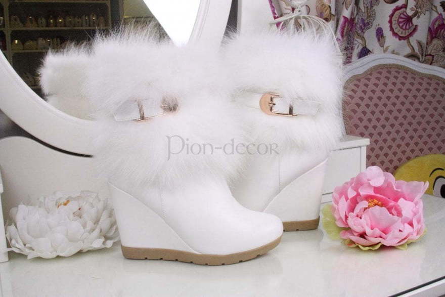 Свадебные ботильоны на танкетке Alpe от  2