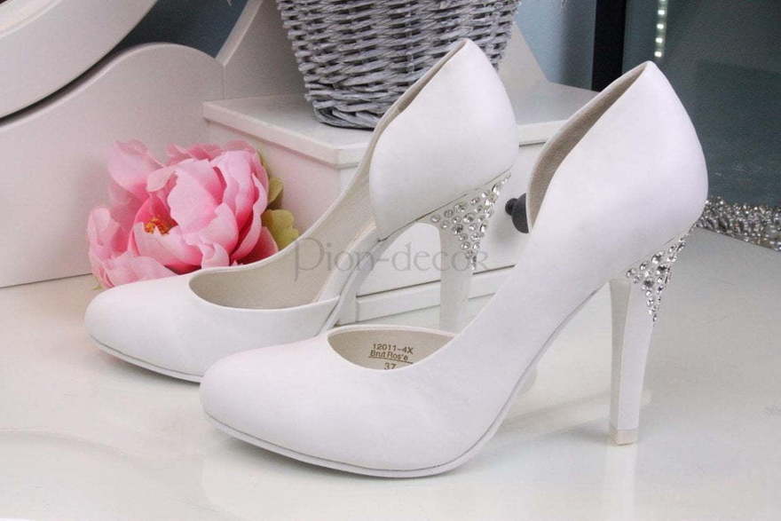 Свадебные туфли Cristallo белые от  1