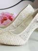 Свадебные туфли на низком каблучке Fleurs айвори от  1