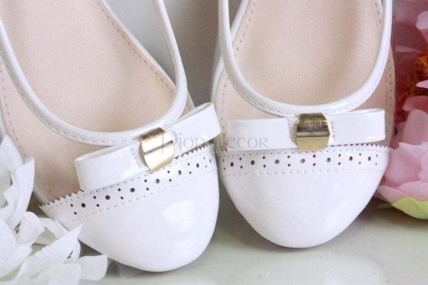 Свадебные балетки La sensation белые от  2