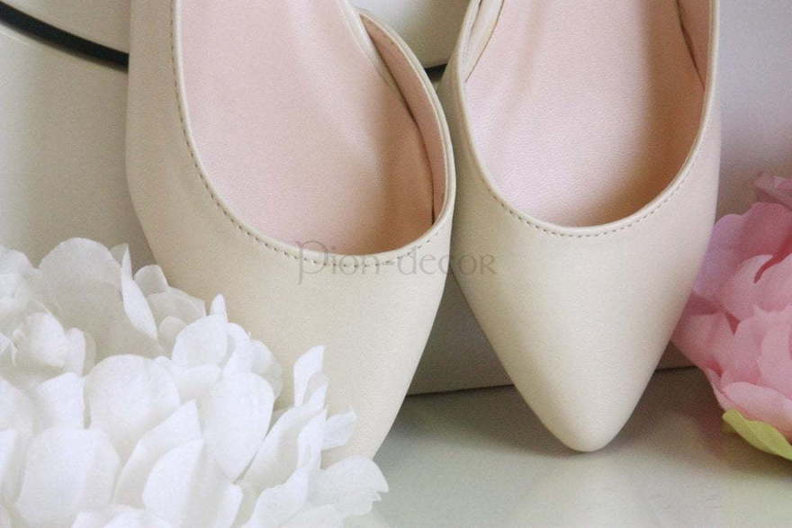 Свадебные балетки Grazie - шампань от  2