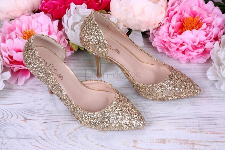 Свадебные лодочки Gold от  2