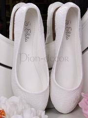 Свадебные балетки Пионовые с круглым мыском от  1