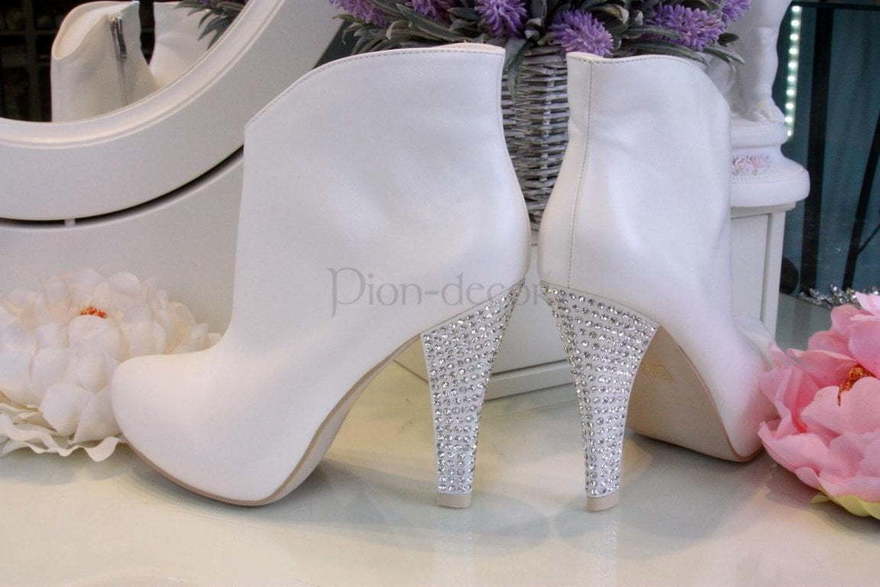 Свадебные ботильоны Regina белые от  2