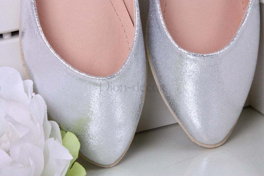 Свадебные балетки Silver от  2