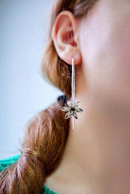 Серьги Цветы-колокольчики из Серебро от Ювелирный салон Jewellery Art 5