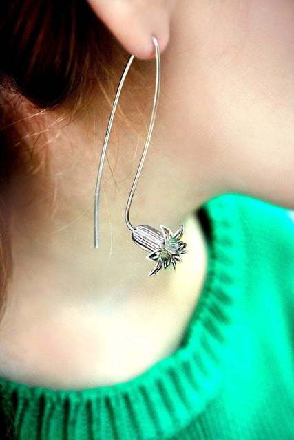 Серьги Цветы-колокольчики из Серебро от Ювелирный салон Jewellery Art 8