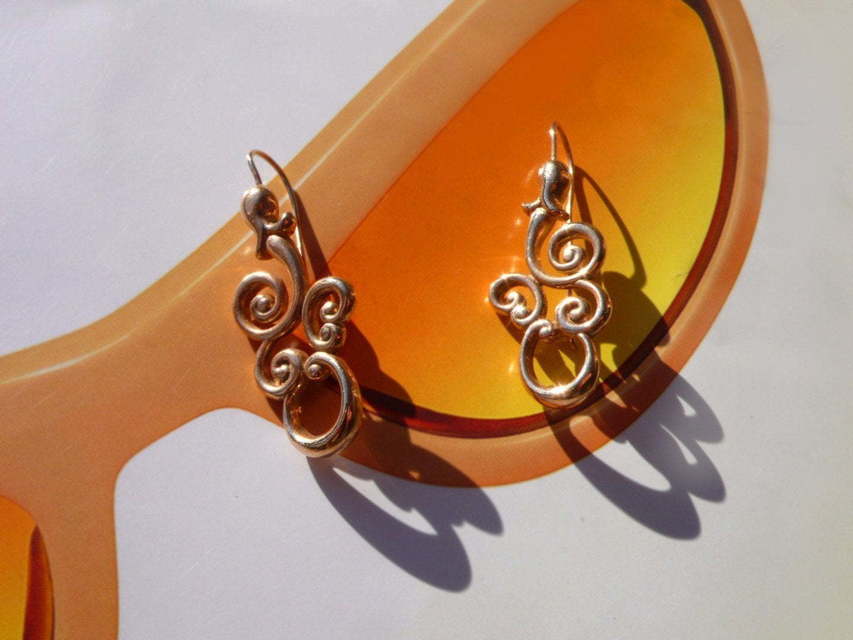 Серьги Золотой орнамент из Розовое (красное) золото от Ювелирный салон Jewellery Art 4