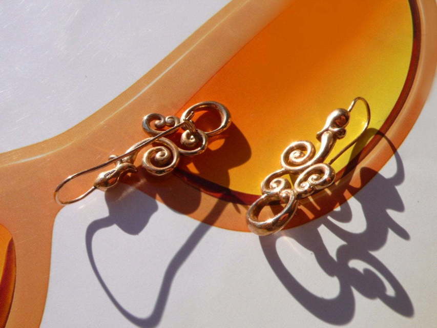 Серьги Золотой орнамент из Розовое (красное) золото от Ювелирный салон Jewellery Art 6