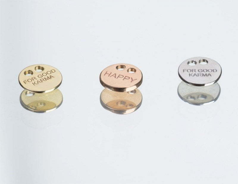 Золотое колье с монеткой и гравировкой AOG-YMN-0002 из Розовое (красное) золото от Ювелирный салон Art of glow 4