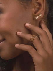 Серьга на одно ухо из золота AOG-SE-0002 из Розовое (красное) золото от Ювелирный салон Art of glow 2