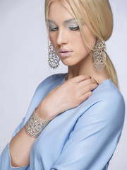 Браслет кружевной из Серебро от  2