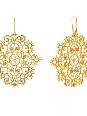 Серьги кружевные из Желтое золото от  1