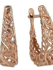 Серьги 24975 из Розовое (красное) золото от Ювелирный салон Юверос 1