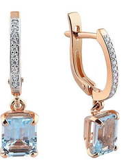 Серьги 54174032ТФ из Розовое (красное) золото от Ювелирный салон Юверос 1