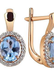 Серьги 55464032ТФ из Розовое (красное) золото от Ювелирный салон Юверос 1