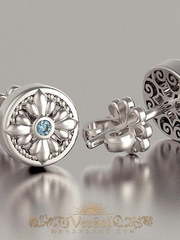 Серьги VGS0144 из Белое золото от Ювелирный Дом Версаль 1