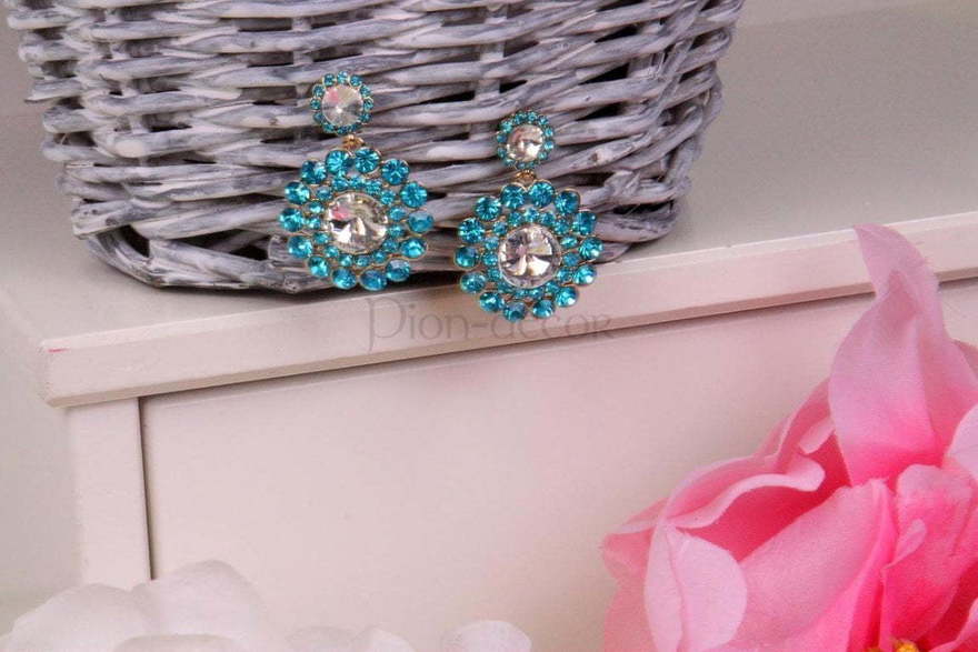 Серьги Studio бирюза из Позолоченная бижутерия от  2