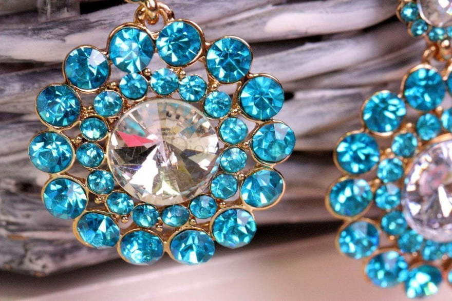 Серьги Studio бирюза из Позолоченная бижутерия от  3