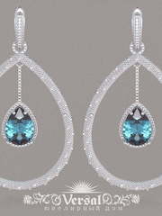 Серьги VGS0126 из Белое золото от Ювелирный Дом Версаль 1