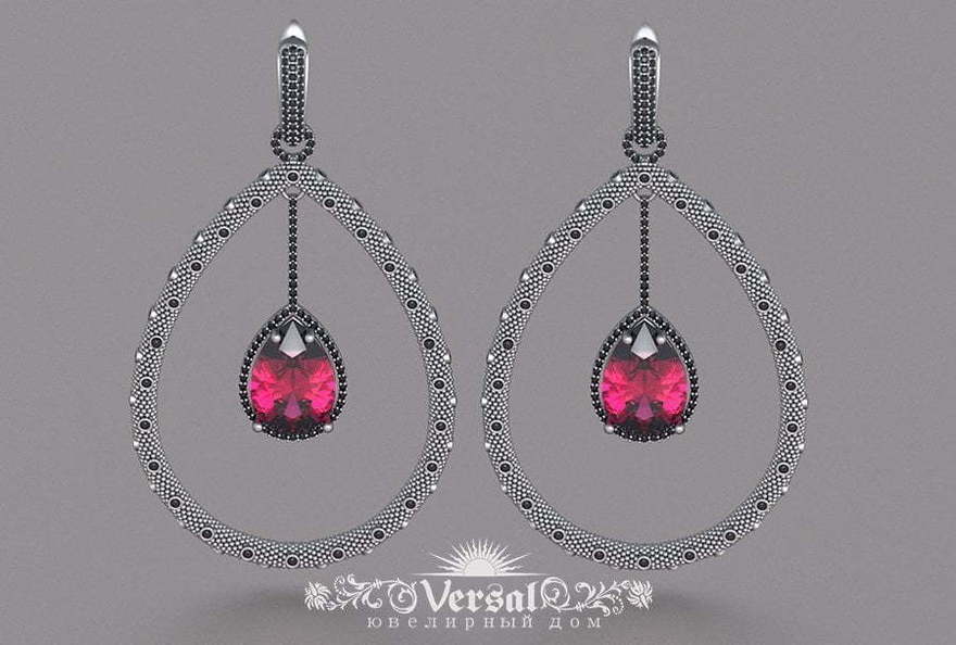 Серьги VGS0126 из Белое золото от Ювелирный Дом Версаль 2