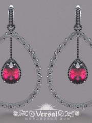 Серьги VGS0126 из Белое золото от Ювелирный Дом Версаль 2