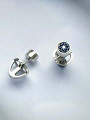 Серьги Русская рулетка из Белое золото, Серебро от Ювелирный салон Jewellery Art 1